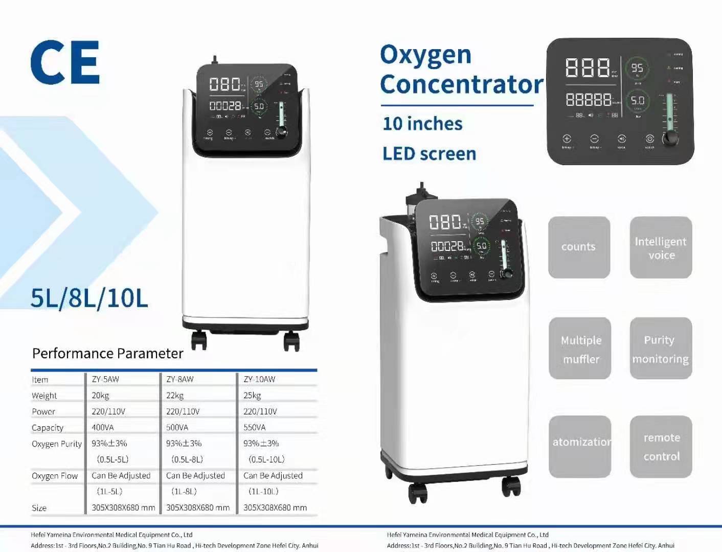 Zuurstofconcentrator Oxygenerator